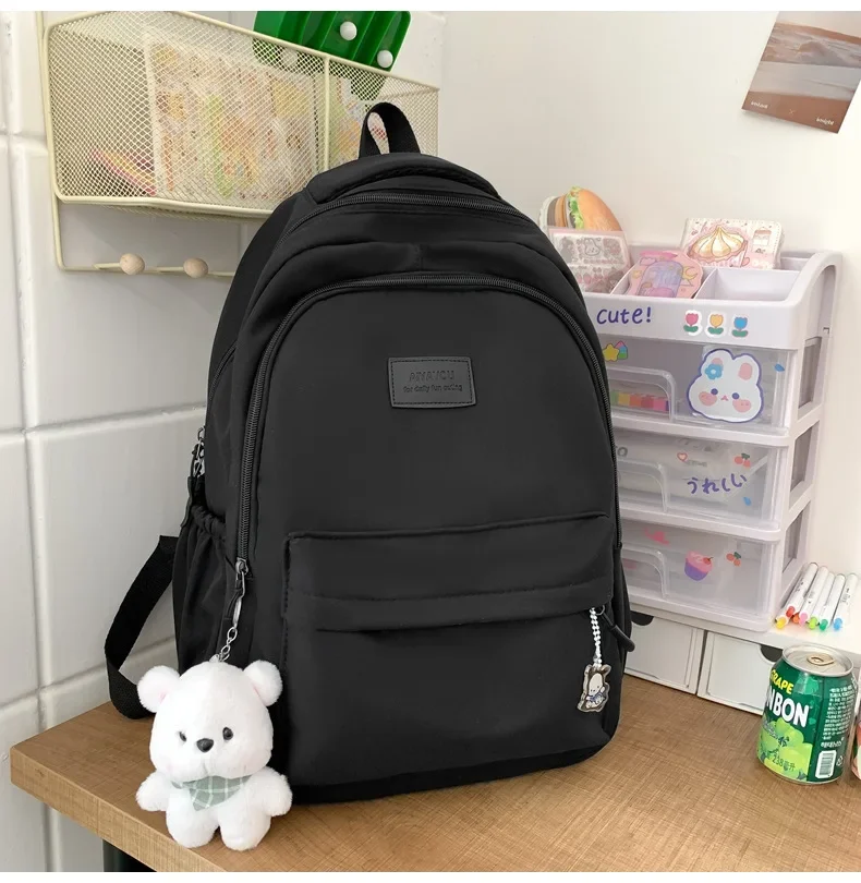 Schoolbags 학생 일본 및 다목적 배낭 남여 대용량 배낭 소녀 간단한 폴리 에스터 소재 인형 장식