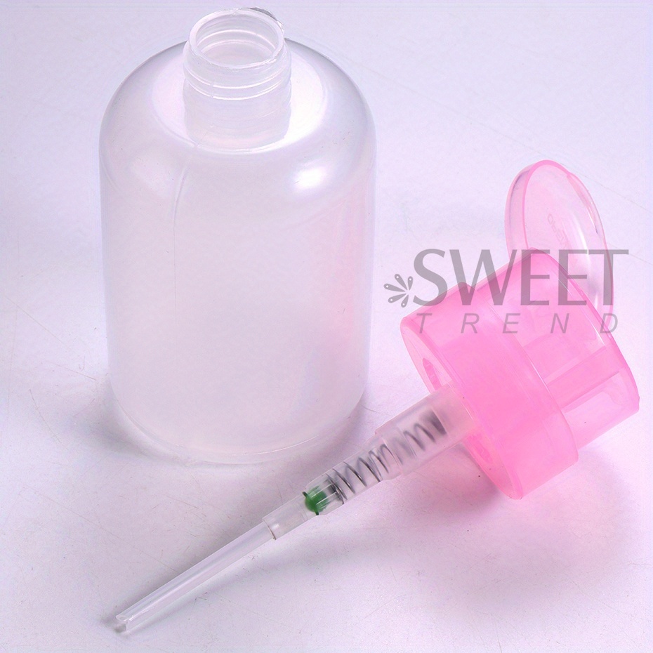 Dispensador de bomba de prensa vacía de 100/200ml, plástico bloqueable a prueba de fugas, removedor de esmalte de uñas, botella prensada, herramientas de maquillaje, almacenamiento de líquidos