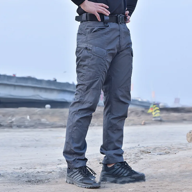 บุรุษทหารยุทธวิธีกางเกง SWAT กางเกงหลายกระเป๋ากางเกงการฝึกอบรม Men Combat Army กางเกงทํางานเครื่องแบบใหม่