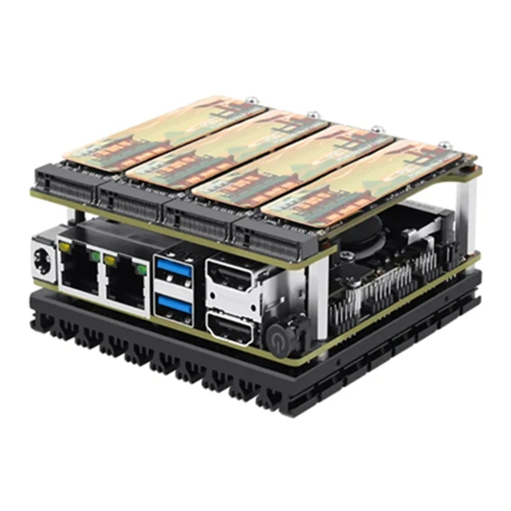 Topton entwicklung nas motherboad 4 * m.2 nvme kit board firewall router intel i3-N305 n100 ddr5 2x i226-v 2,5g 2x sata 2x hdmi 2,1