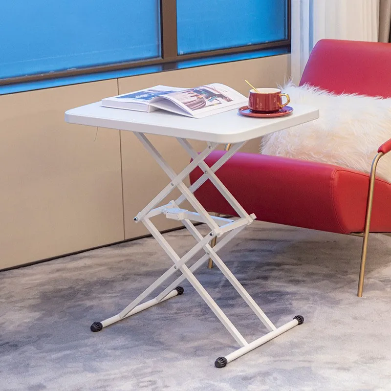 Folding Computer Desk Bedside Table Lift Study Table Portable Plastic Desk Home Writing Table Folding Table