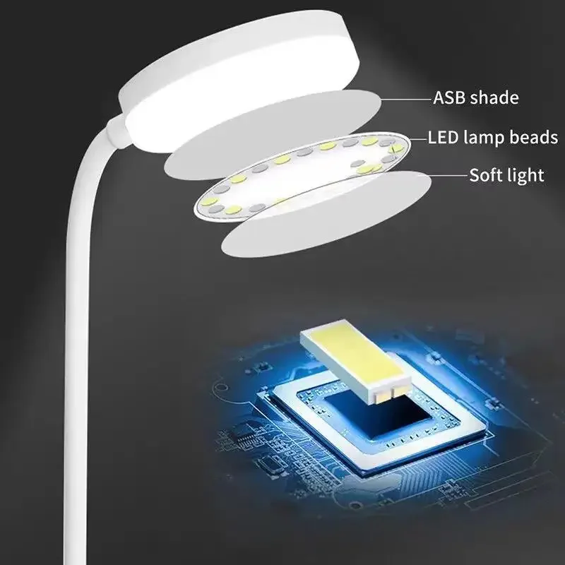 Set di un pezzo di lampada da tavolo per la protezione degli occhi per l'apprendimento a LED lampada da notte lampada da tavolo per studenti
