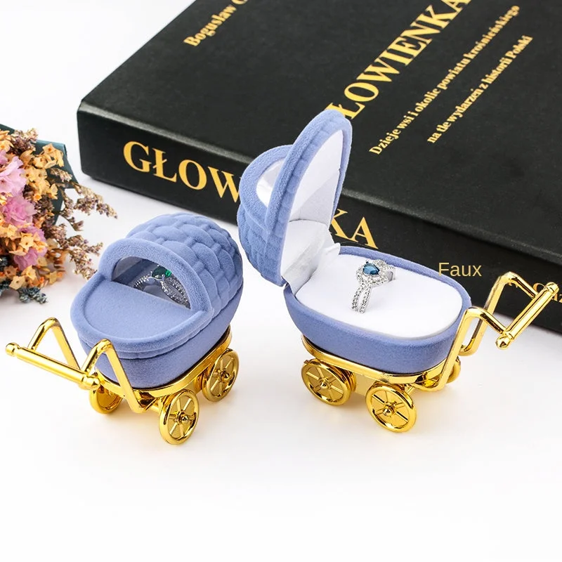 1 pièce belle boîte à bijoux en velours conteneur boîte à bagues de mariage pour boucles d'oreilles collier Bracelet affichage support de la boîte-cadeau 16 styles