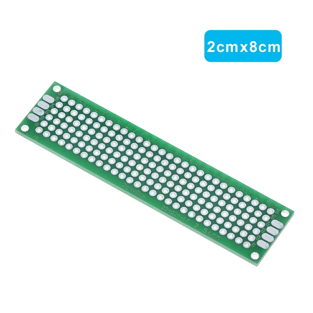 TZT 4pcs 5x7 4x6 3x7 2x8cm double Side Copper prototype Universal Board Fiberglass board for Arduino