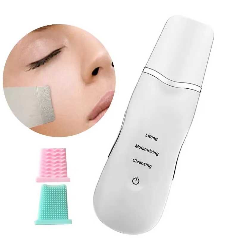 Ultrasonic Face Cleaning Skin Scrubber Cleanser Vibration Blackhead Removal Tool Cleansing Deep Facial Pore Peeling Machine