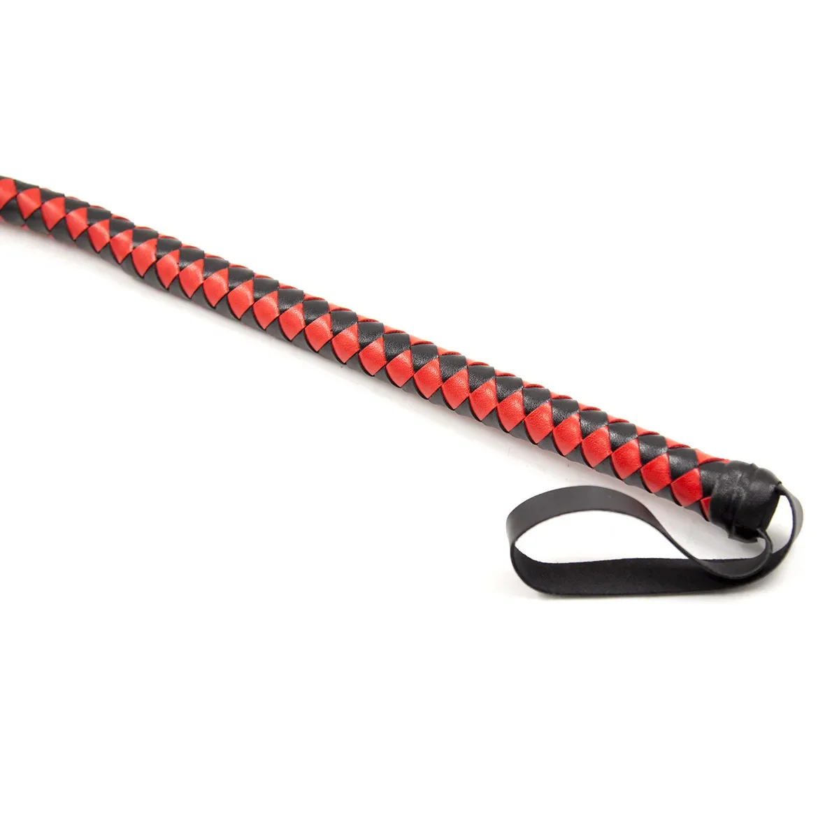Frusta di cavallo in pelle frusta di toro 4 Plait Bullwhip scelta di colori bianco o rosso