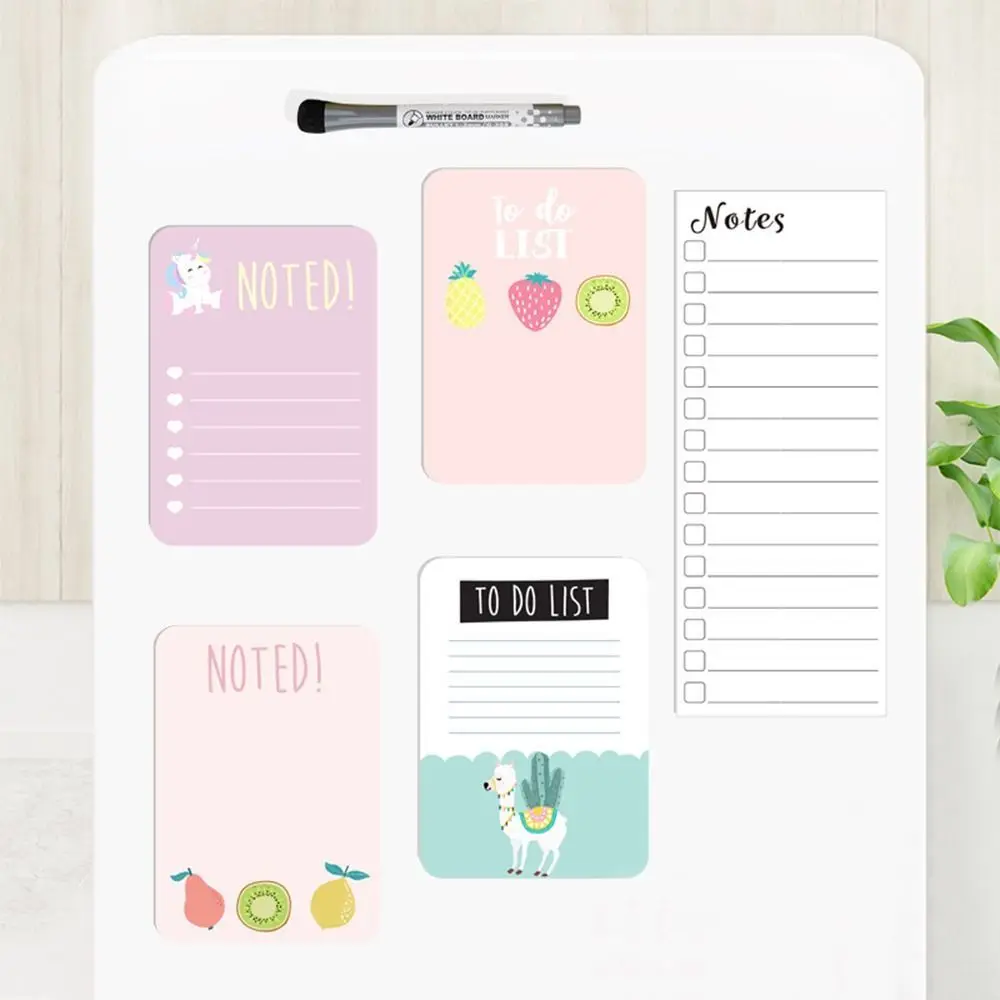 Simple Week Planner Memo Magnetic Sticker Plan Notepad Grocery List Magnetic Fridge Stickers Whiteboard TO DO LIST Schedule