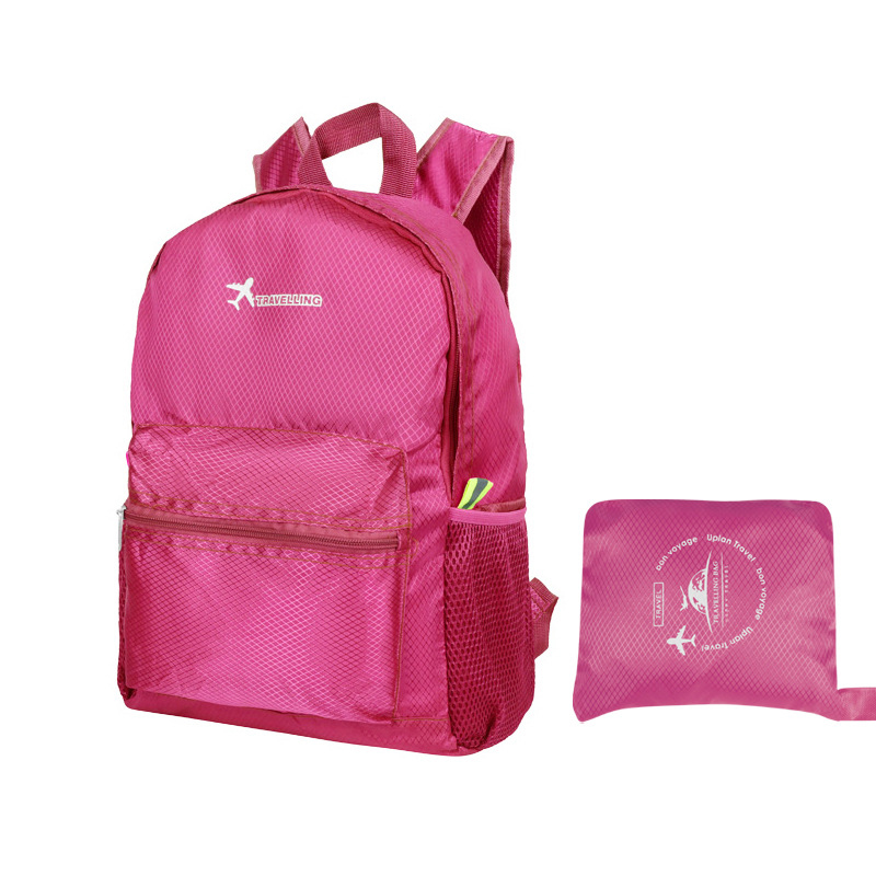Mochila plegable ligera de 25L, mochila ultraligera impermeable para hombre, mochila de viaje para mujer, Camping, senderismo, personalizada