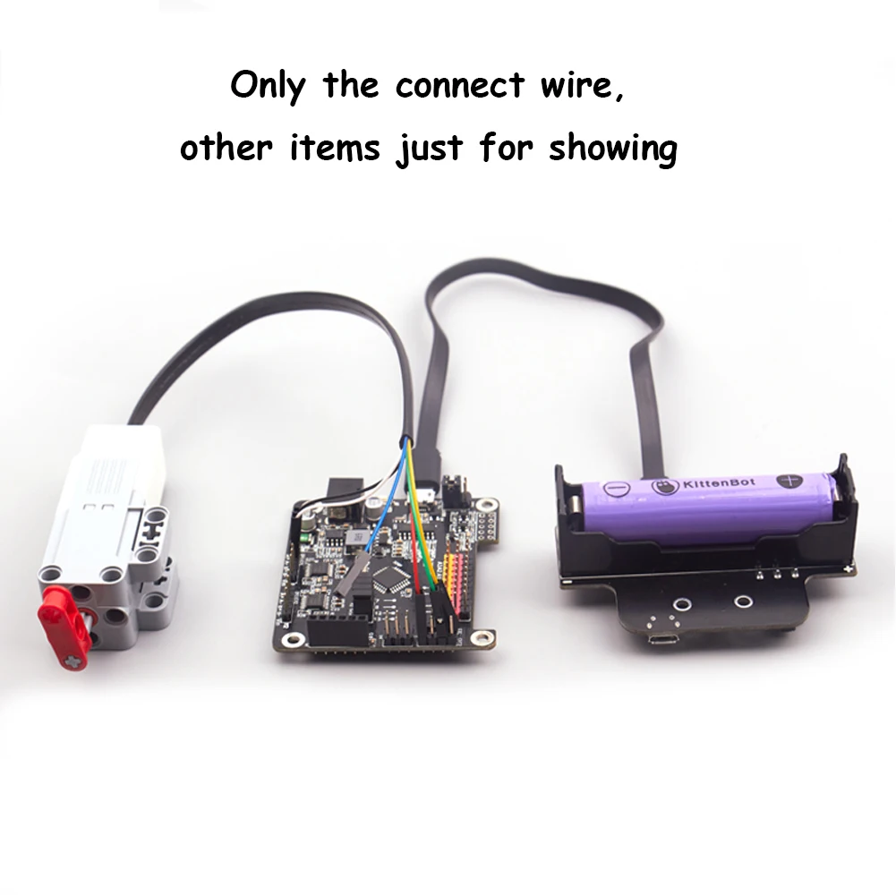 5/10PCS  25CM MOC Extension Wire Female 6P Connector to Building Blocks Crystal Head for Micro:bit Robot:Bit legoeds EV3 Bricks