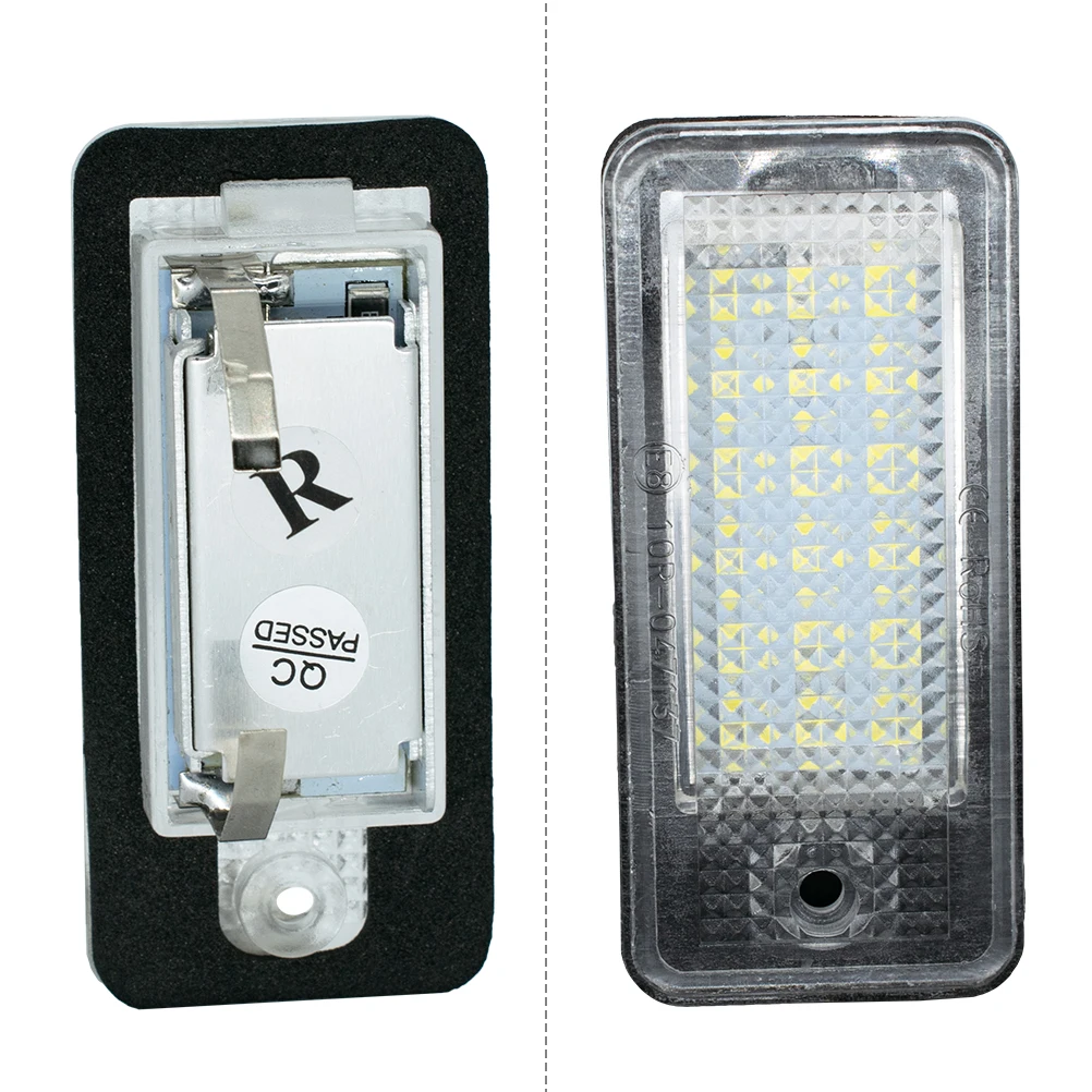 Luz LED trasera para matrícula para Audi A3 S3 8P A4 S4 B6 B7 A6 C6 S6 A8 S8 Q7 RS4 RS6 Plus Avant Quattro Auto lámpara luz 2 piezas