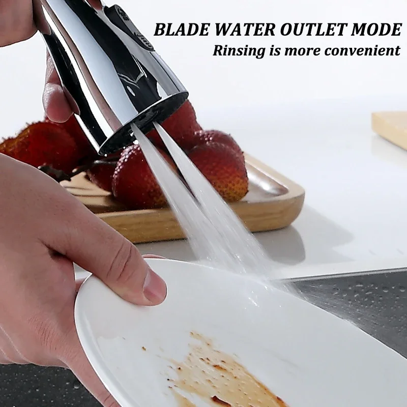 Universal 360° °   Rotation Küche Wasserhahn Extender 3 In 1 ABS Langlebig Wasser Sparen Dusche Spray Kopf Badezimmer Becken Wasserhahn Ersatz