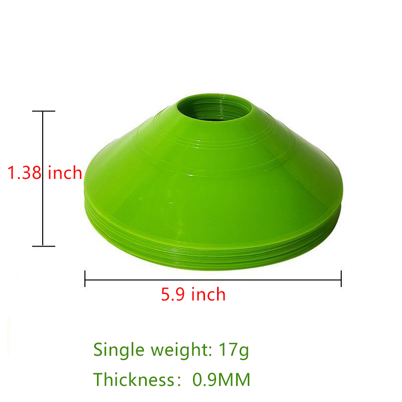 Juego de conos de fútbol de 10 Uds., equipo de entrenamiento de fútbol para chico profesional, conos de disco, obstáculos para ejercicio de agilidad, evita accesorios deportivos