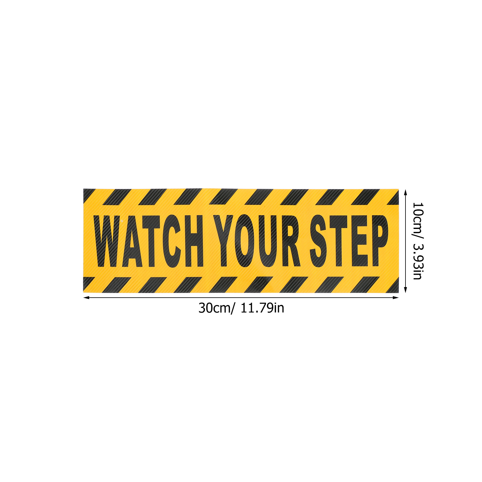 4Pcs Bold Font Watch Your Step Decals Anti Slip Safety Tape for Schools Offices Halloween Decorations Caution Signs