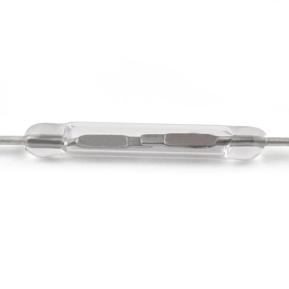 10 Stück N/O Reed-Schalter, Vibrationswiderstand, normalerweise offener magnetischer Induktionsschalter, 2 x 14 mm, DIY magnetische Reed-Schalter für Arduino