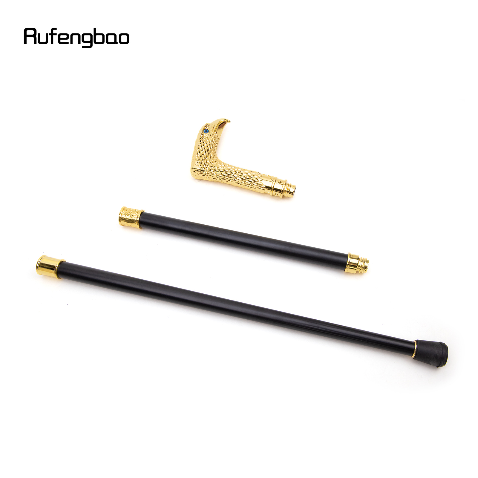 Goldene Blue Eye Adler Mode Walking Stick Dekorative Stick Cospaly Vintage Party Modische Wandern Cane Crosier 93cm