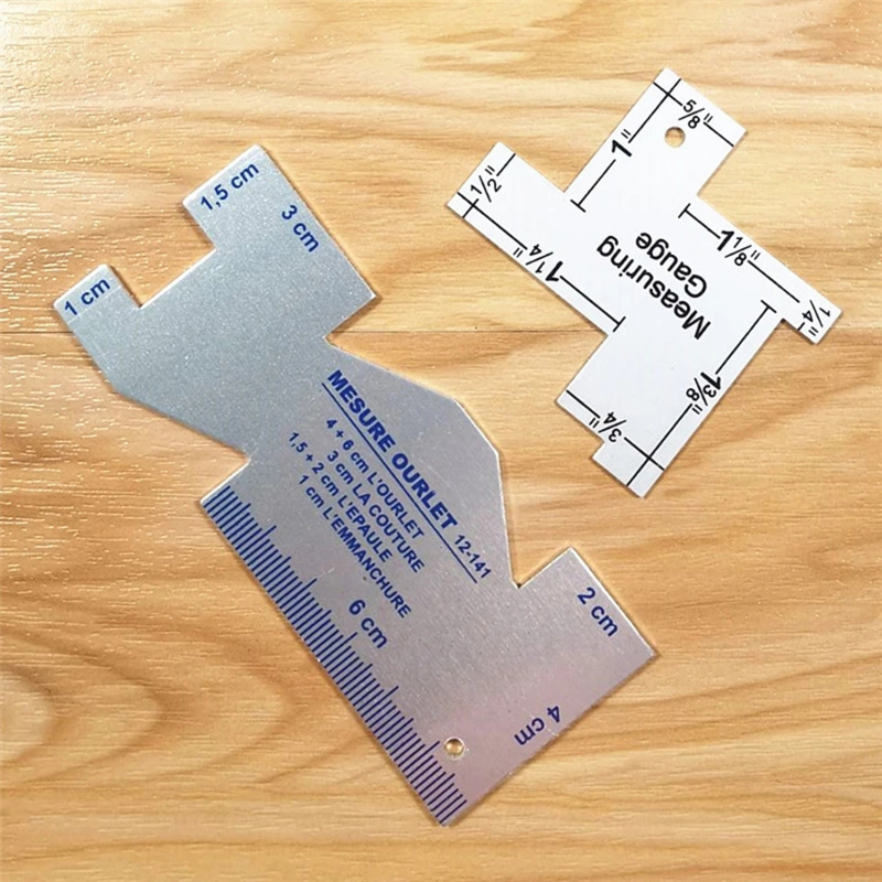 Präzisionsnahtmesslehre Metall Quilten Schneider Lineal Vorlage Nähen Lineal DIY Patchwork Quilten Handwerk Zubehör NEU