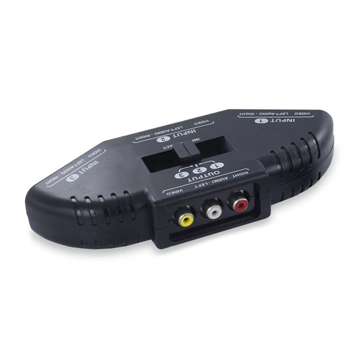 Selector de interruptor AV de Audio y Video de 3 vías, caja divisora con Cable para TV x-box, reproductor de DVD, dispositivos de interruptor