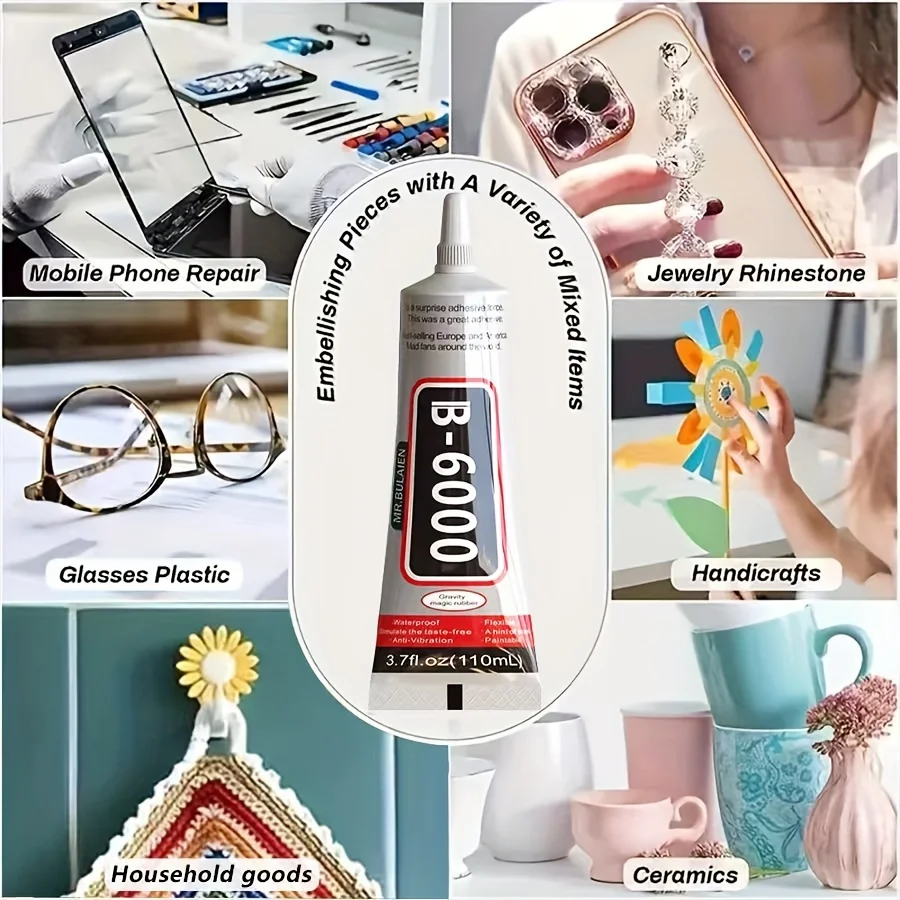10-110Ml Bulaien B6000 Trong Suốt Điện Thoại Liên Hệ Sửa Chữa Keo Đa Năng Diy Keo Epoxy Với Độ Chính Xác Applicator đầu