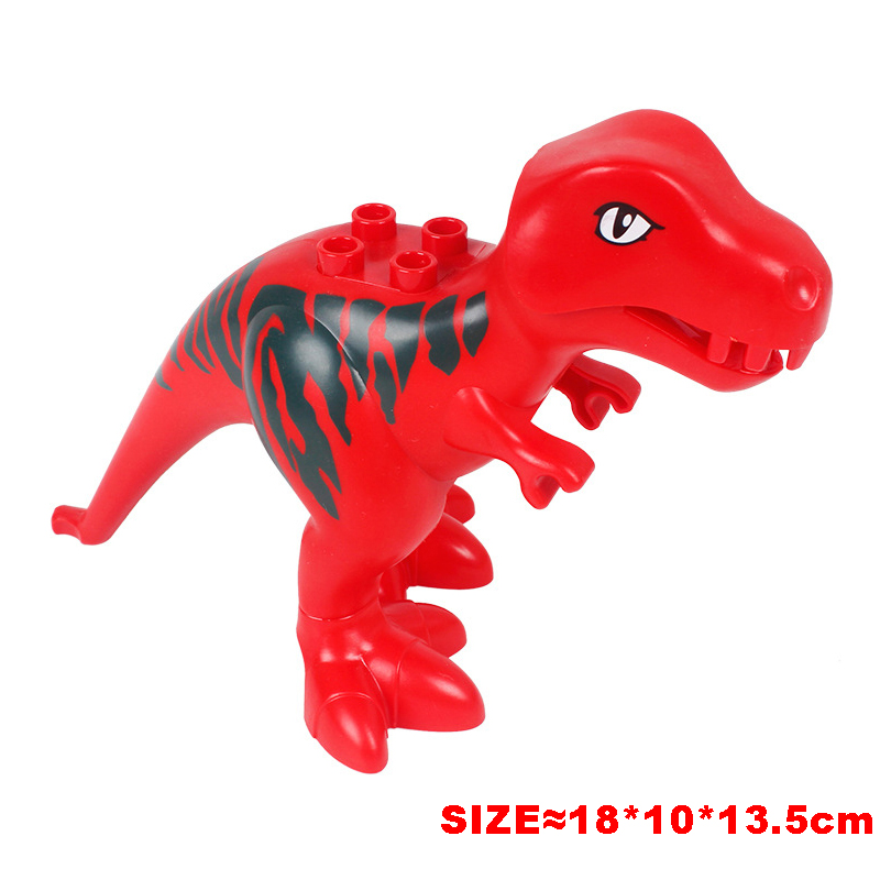 Big Building Block อุปกรณ์เสริมไก่เป็ดสุนัขแมวนกวัวแกะ ZEBRA แรดแมลง ZOO Series DIY Duploes ของเล่นของขวัญ