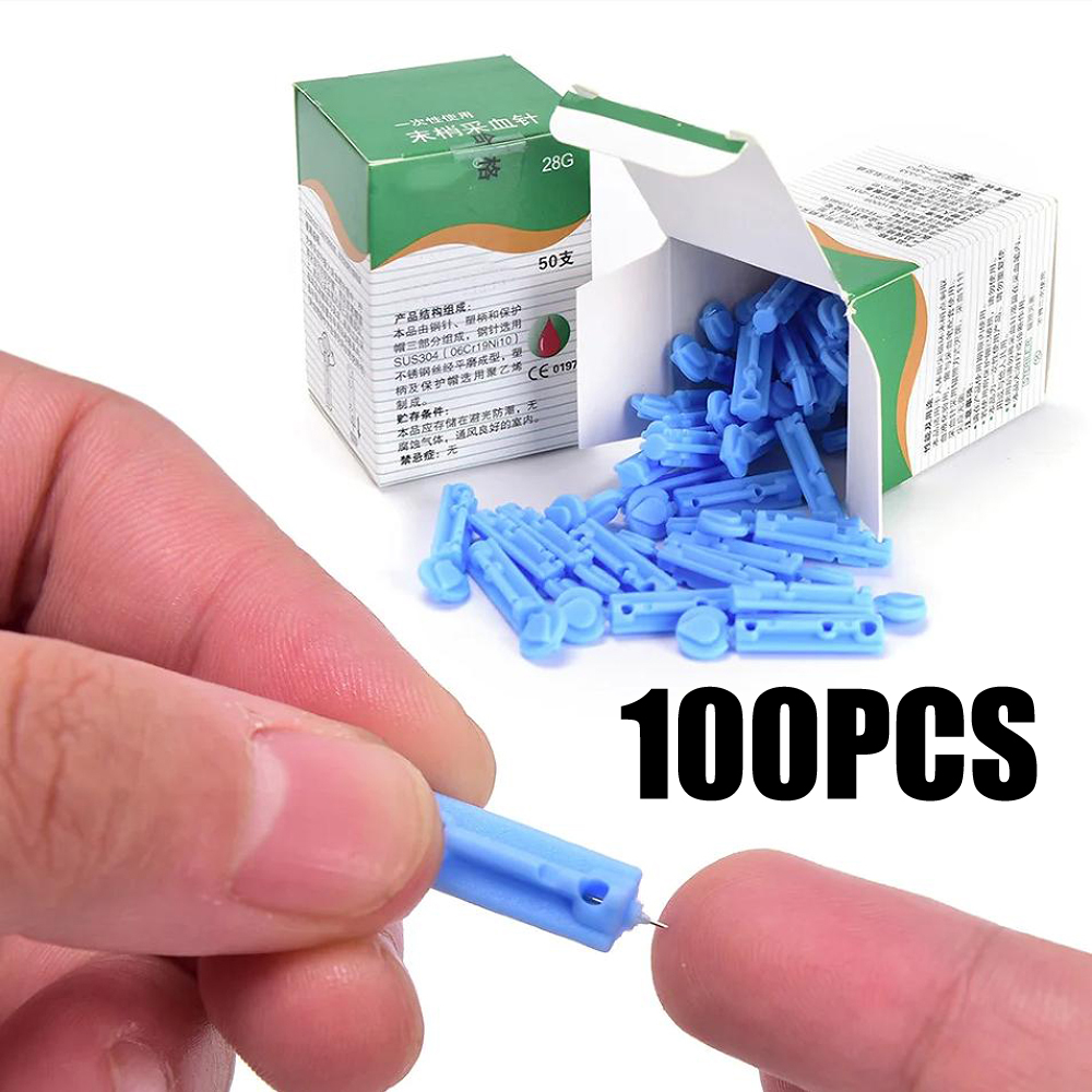 100 шт. одноразовые иглы для ручек-ланцетов в крови, массажные палочки, используемые для ручек, стерильные ланцеты, вентиляционное отверстие, слив, одноразовые иглы для луантов в крови