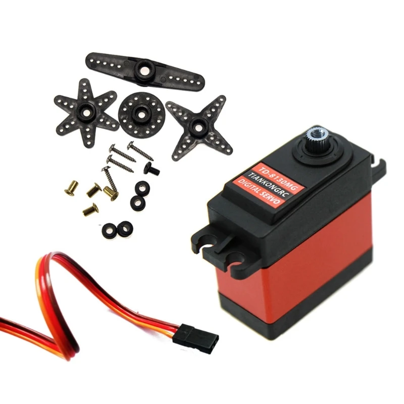 TD-8120MG Waterproof 20KG Servos 180 Degree Large Torque Digital Coreless Servo Metal Gears 25T Arm For RC Car Model