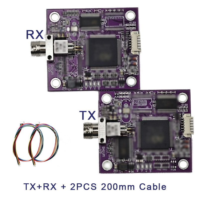TX RX 1 channel video + UART & TTL & SBUS to fiber converter, FC/UPC single mode single fiber 0-20km voltage 5V-28V