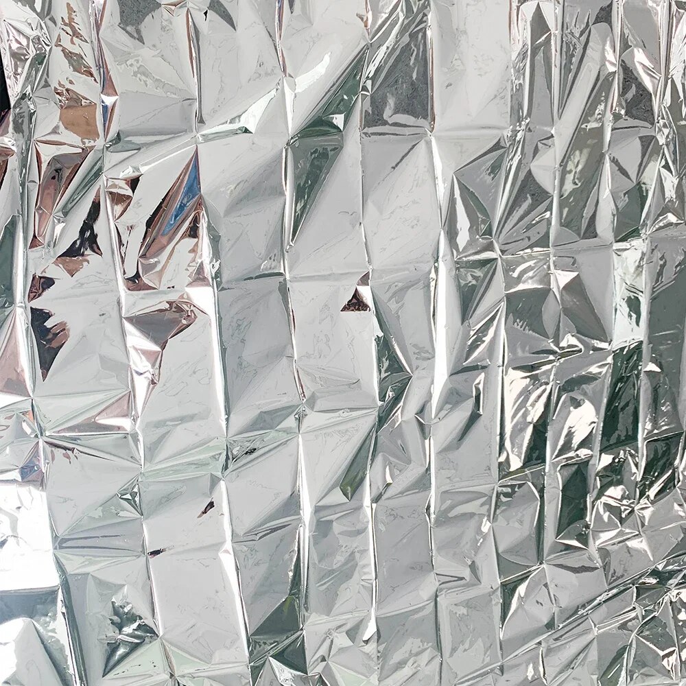 Cobertor de emergência de resgate de rinoceronte 1,6 * 2,1 m espaço mylar térmico para ao ar livre, caminhadas, cobertor de sobrevivência 10 unidades