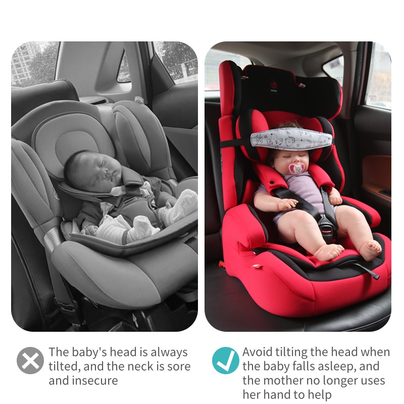 Baby Head Fixing Belt Adjustable Car Seat Playpens Sleep Positioner Head Support Kids Stroller Fastening Belt Baby Safety Pillow