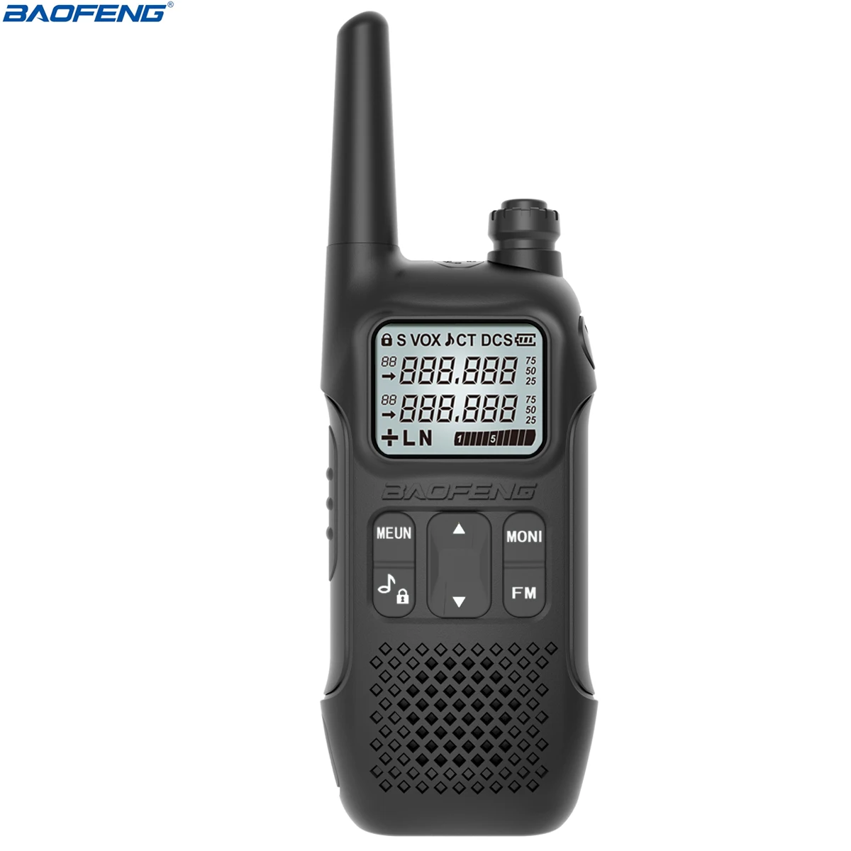 Baofeng BF-U9 Walkie Talkie 8 W USB-Aufladung 16 Kanäle UHF 400–470 MHz FM VOX Fern-Transceiver Tragbares Funkgerät