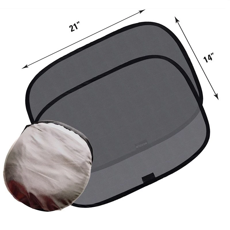 2 Chiếc Từ Xe Ô Tô Chống Nắng Và Tia UV Bảo Vệ Ô Tô Màn Xe Che Nắng Cửa Sổ Bên Cửa Sổ Lưới Áo Chống Nắng Mùa Hè màng Bảo Vệ