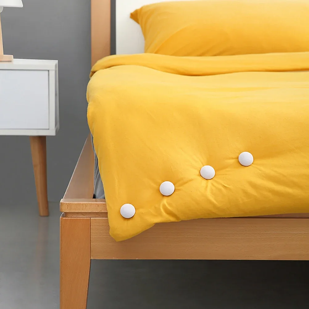 1-40 pçs lençol colcha clipe antiderrapante cobertor fivelas capa de edredão prendedor clipe uma chave para desbloquear colcha titular fixador pinças