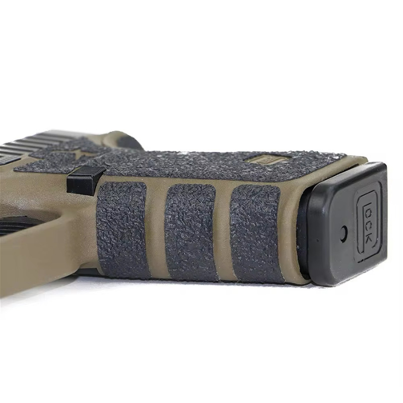 Gunsmith 권총 고무 그립 테이프 랩 글록 17 19 20 25 26 33 38 권총 무기 장비 보호 스티커 비 연마