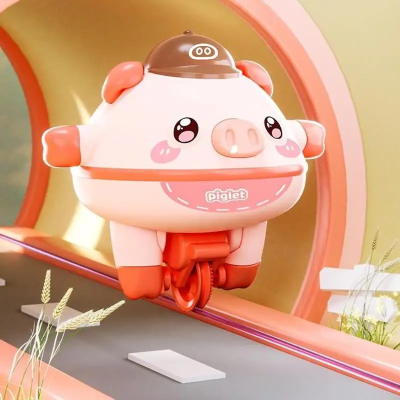 Juguete de monociclo de vaso para caminar, juguete de cerdo equilibrado, giroscopio de punta de dedo, roly-poly, Robot de equilibrio, novedad