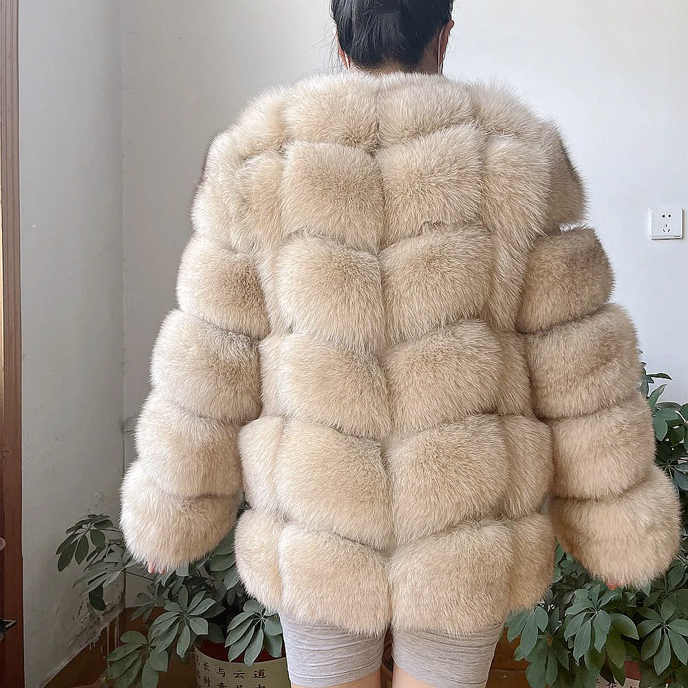 2023 neue Damen Winter Echtpelz Mantel hochwertige Natur fuchs Pelz Weste Mode Pelzmantel Jacke Weste Echt leder Mantel