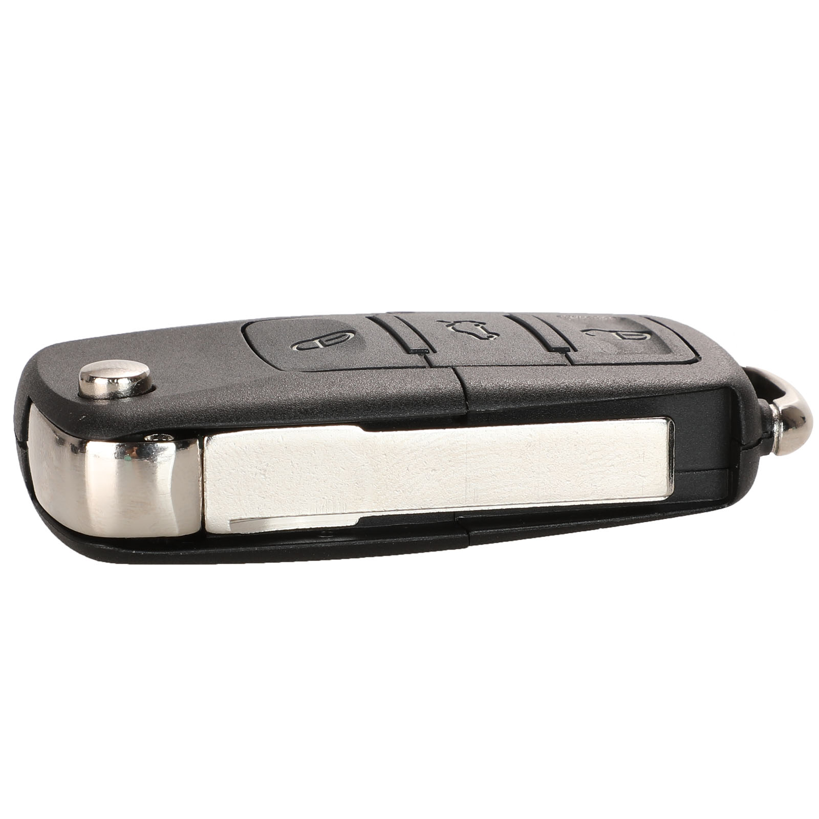 jingyuqin Folding Car Remote Key Shell Case For VW Passat Polo Golf Touran Bora Ibiza Leon Octavia Fabia With/Without Blade