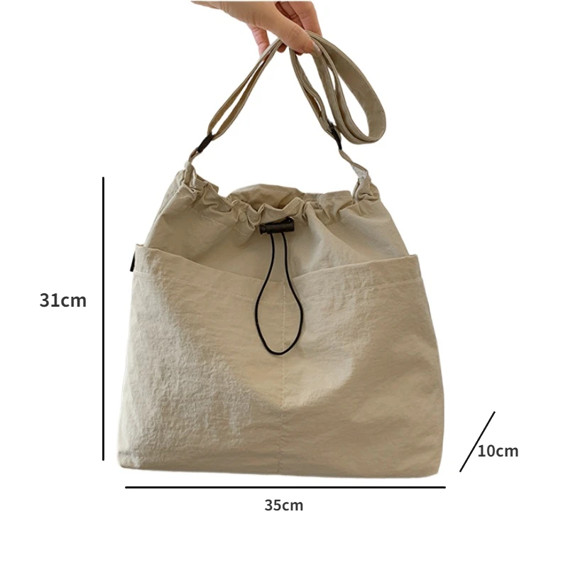 New Large Capacity Versatile Shoulder Bag for Women's Summer Popular Lightweight Shoulder Crossbody Bag Minimalist Tote Handbag