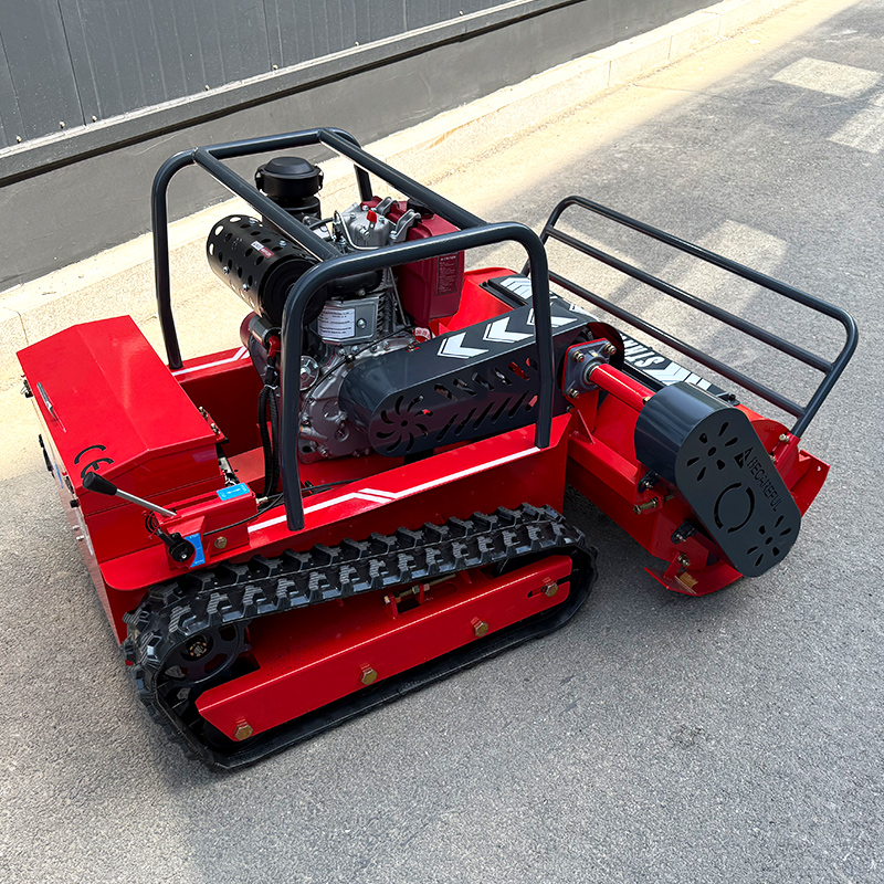 Aangepaste hoge kwaliteit CE-goedkeuren gras snijmachine Crawler bosmaaier voor landbouw elektrische afstandsbediening robot gazon