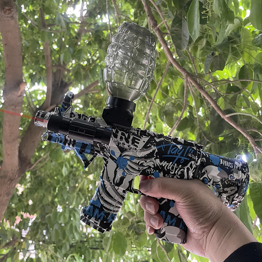 Regalo per attività all'aperto con pistola giocattolo a infrarossi Blaster elettrico con sfera in gel