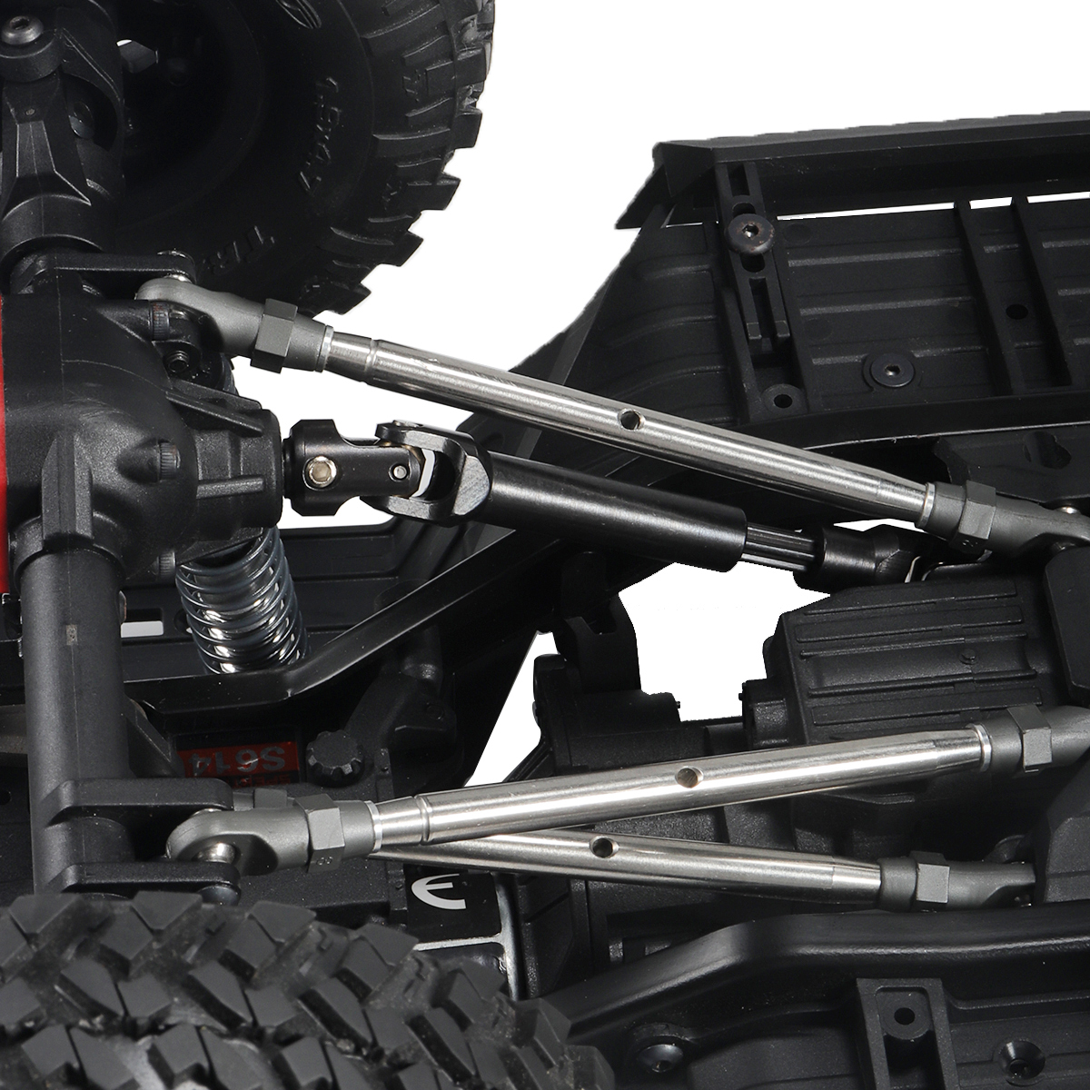 Bearbeitete Metallantriebswelle für 1/10 RC Crawler Car Axial SCX10 Pro Capra Wraith TRX4 TRX6 Element Enduro Redcat GEN8 CC01 TF2