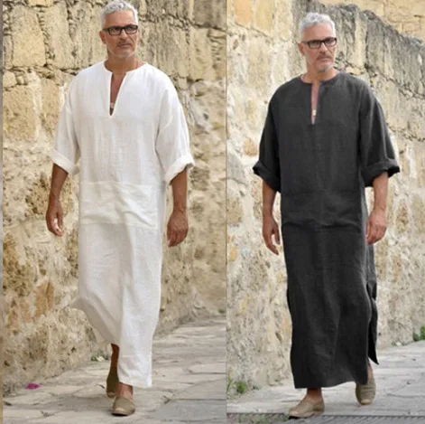 Mens Arabisch Lange Roben Saudi-arabien Jubba Thobe Kaftan Nahen Osten Islamische Kleidung Muslimischen Mode Arabischen Abaya Mann Robe