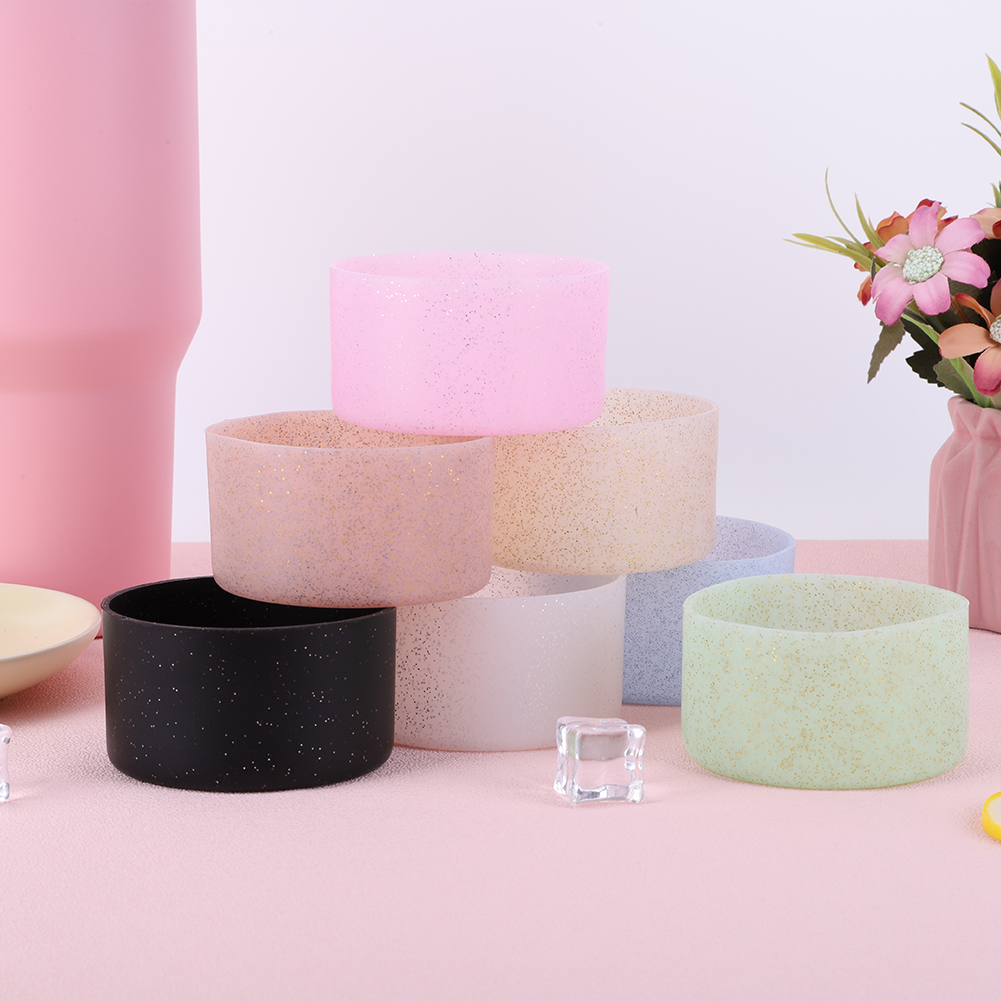 Capa inferior para garrafa de água, universal, 7.5cm, silicone de qualidade alimentar, capa protetora para stanley 40oz/30oz, base de copo