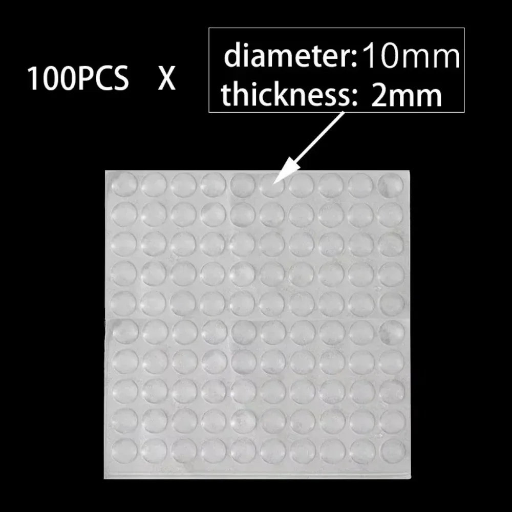 100 pezzi in gomma siliconica morbida antiscivolo paraurti piedi pastiglie smorzatore buffer armadio paraurti cuscinetti per mobili in silicone cuscinetto per porta del cassetto