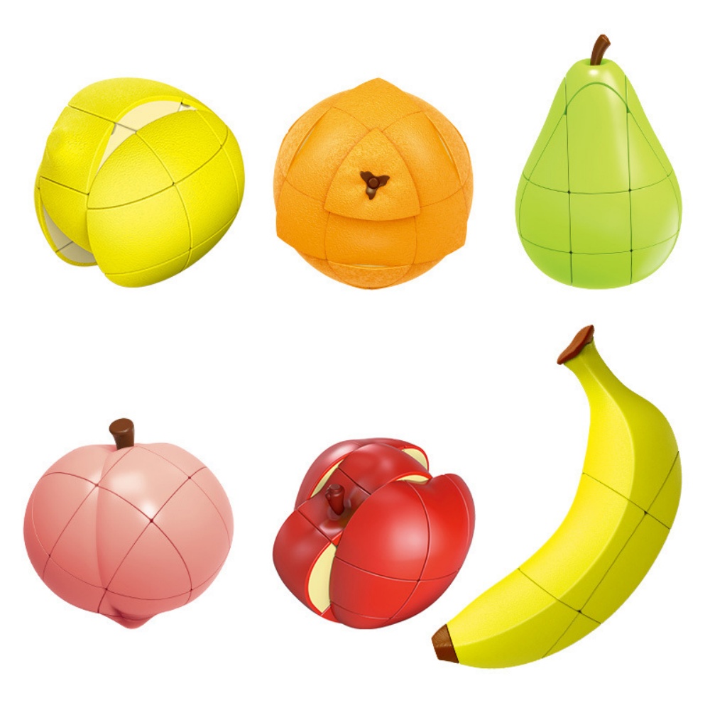 FanXin Fruit 3x3x3 Magic Cube Apple Banana Lemon Развивающие 3x3 профессиональные скоростные кубики игрушки для детей Логические