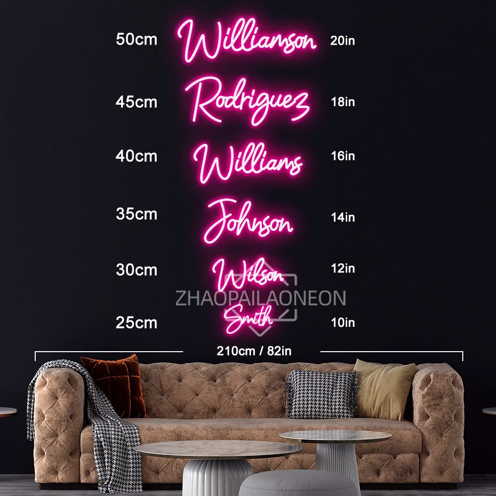 Custom Neon Sign Led Customชื่อไฟนีออนส่วนบุคคลโลโก้งานแต่งงานป้ายห้องนอนตกแต่งบ้านLED Neonตัวอักษรป้าย