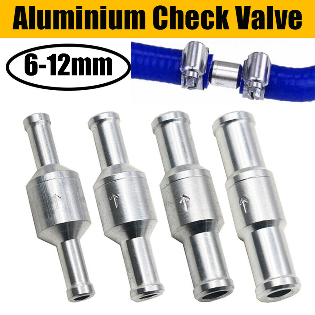 6–12 mm Inline-Wege-Rückschlagventil, Auminium, Kraftstoff, Wasser, Gas, Luft, Vakuumventil für Benzin, Diesel, Bio, Pflanzenölventil