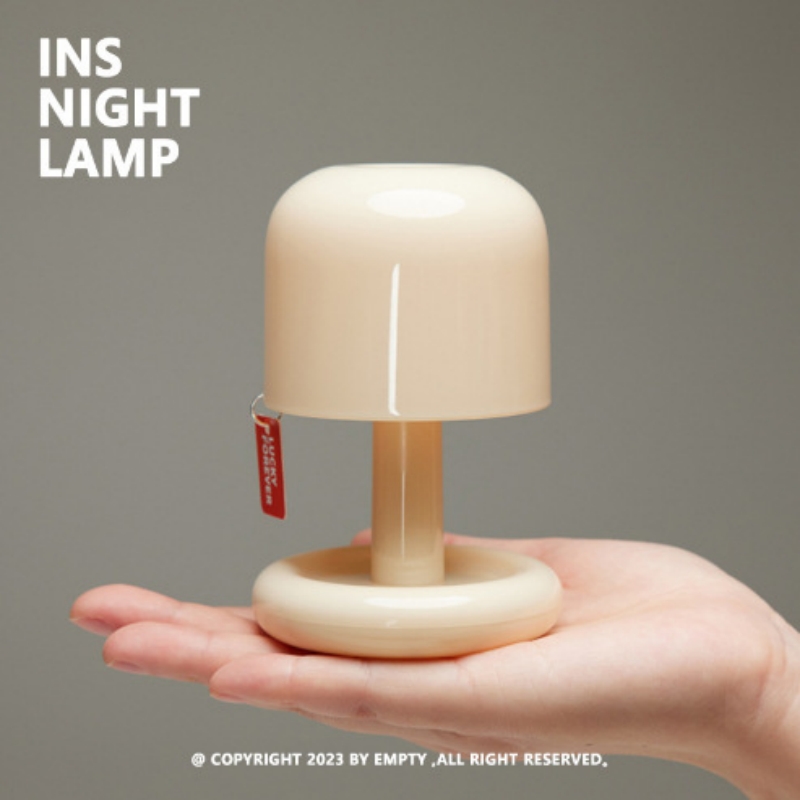 Mini lampe de nuit Led de bureau, Rechargeable par USB, Style champignon, pour café, Bar, décoration de maison, chambre à coucher