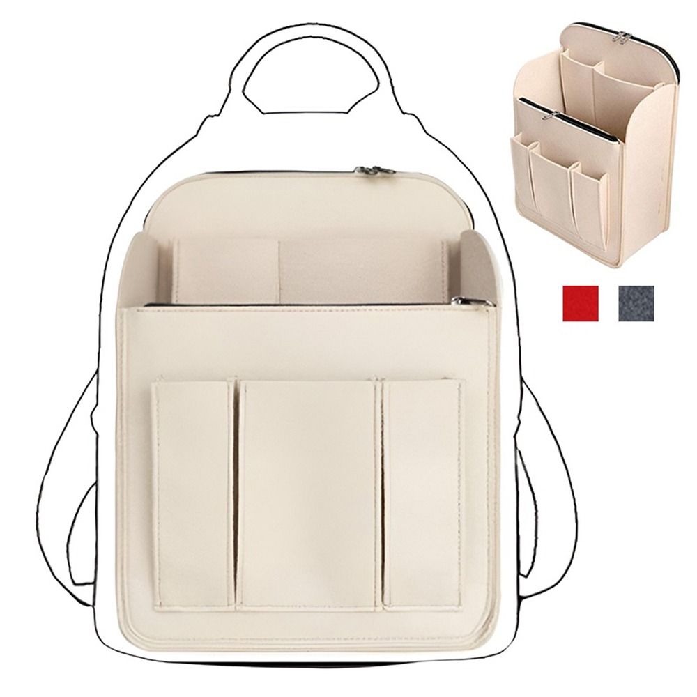 Organizador de saco de inserção multi-bolso para longchamp mochila saco de armazenamento mochila de feltro saco interno forro saco
