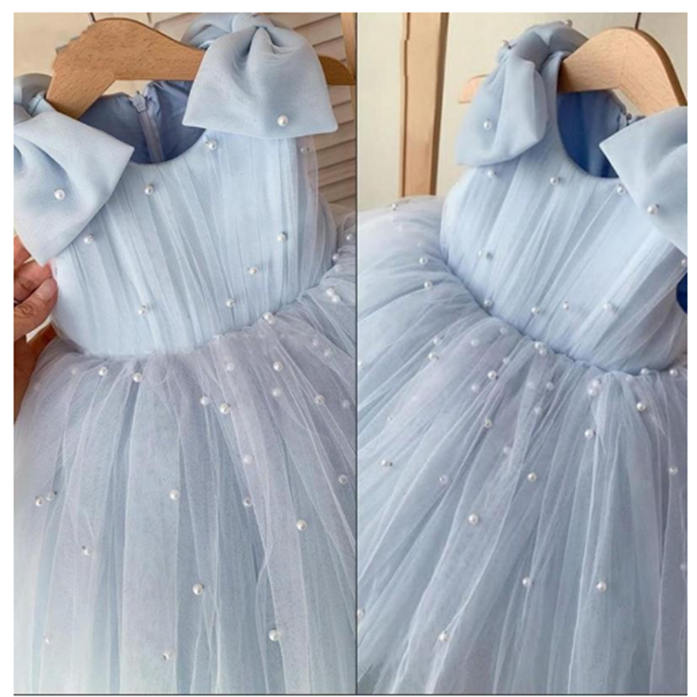 ชุดเดรสดอกไม้สีแดงสําหรับงานแต่งงานยาวรถไฟเจ้าหญิงประกวด Holy Communion วันเกิดเจ้าหญิงเกสต์ชุดราตรี