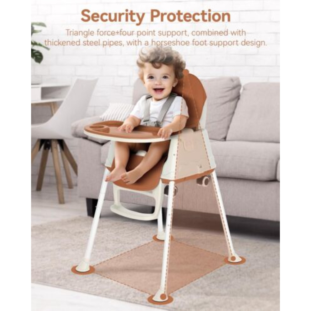 3 In 1 Portable Baby High Chair Height Adjustable Highchair Toddler Feeding Seat