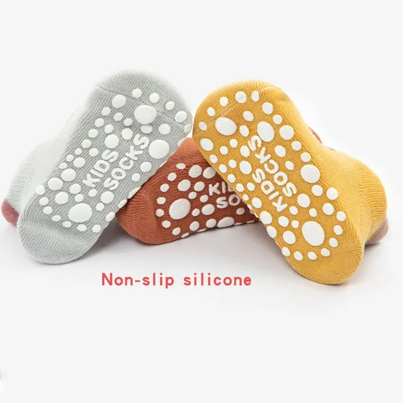ฤดูหนาวฤดูใบไม้ผลิ Anti SLIP ถุงเท้าเด็กน่ารักการ์ตูนสัตว์พิมพ์เด็กวัยหัดเดินเด็กถุงเท้ายาง Soles เด็กทารกสาวถุงเท้า